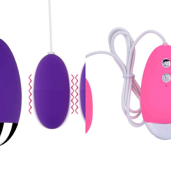 NXY Eggs Kabel-Ei-Skipping-Damen-Masturbator für Erwachsene, Spaß, Fernbedienung, Doppelsprung, Batterieversion, Multifrequenz-Vibrator 1124