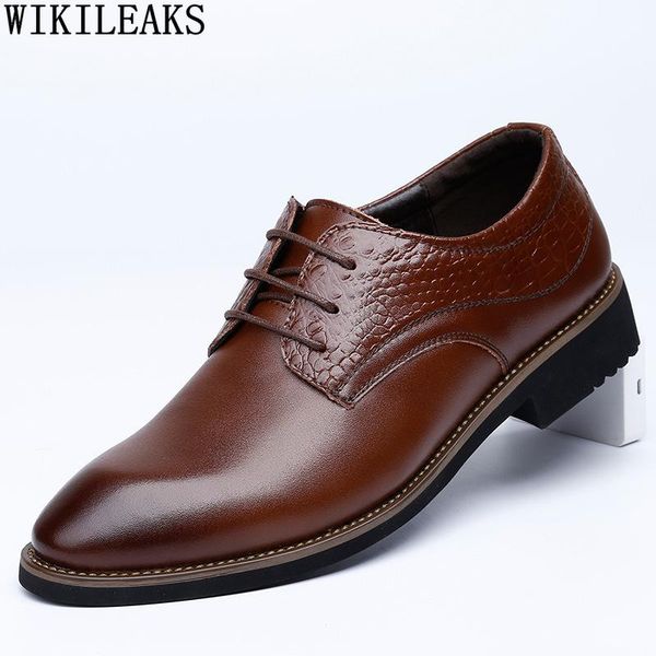 

formal oxford shoes for men fashion dress leather wedding luxury chaussure homme mariage zapatos hombre, Black