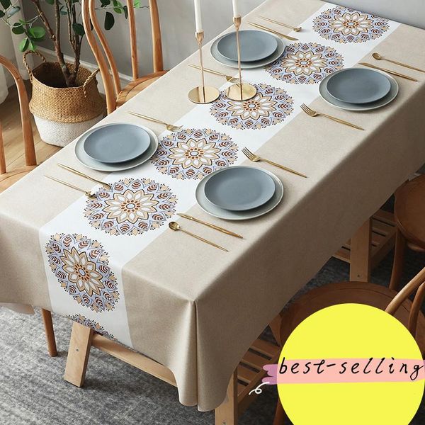 

table cloth waterproof oil proof ironing washing rectangular coffee household pvc northern europe