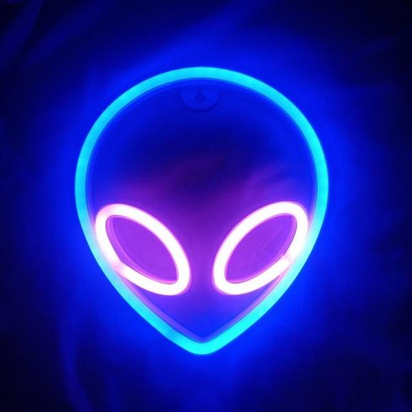 

strings neon light sign led lamp usb battery powered wall hanging for bedroom party decoration christmas gift