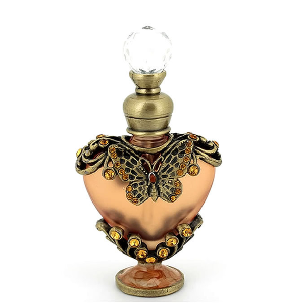 

storage bottles & jars 1pcs 10ml antique perfume bottle heart glass essential oil empty cosmetic container craft decoration gift for chris