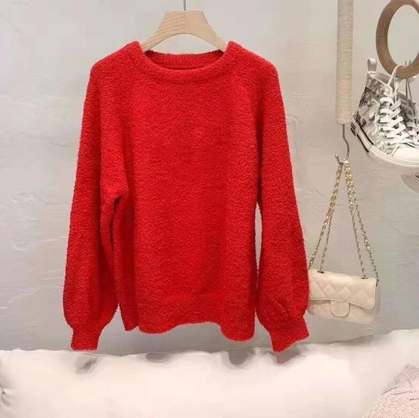 

ss21 european and american fashion digner spring autumn women warm thick sweater soft comfortable c letter printing dign 3 colors, White;black