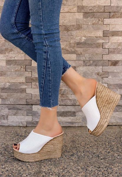 

jannifer white skin meshed up heel slippers, Black