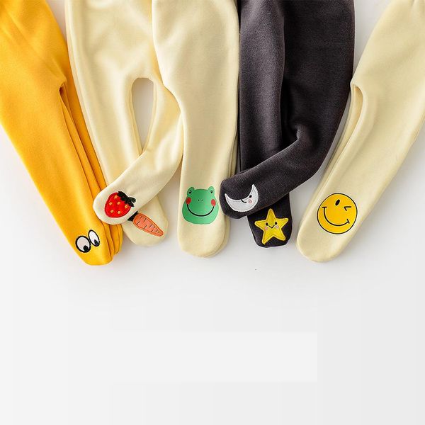 

winter plus velvet thicken girls tights cartoon baby boys pantyhose baby girl clothes children stockings cotton kids pants 0-24m, White