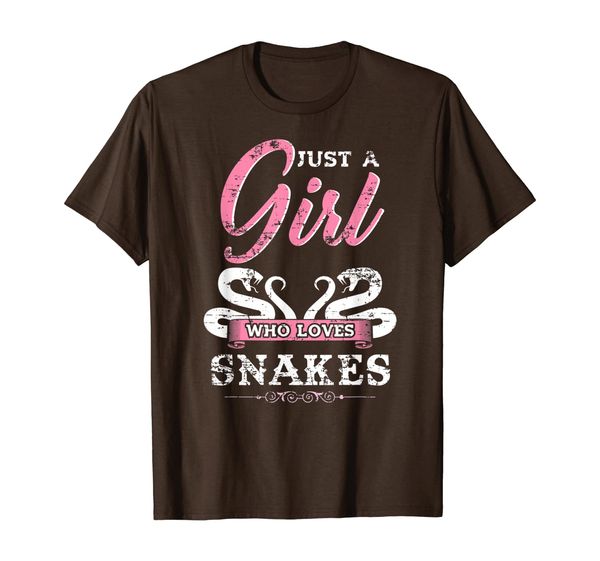 

just a girl who loves snakes t-shirt gift, White;black