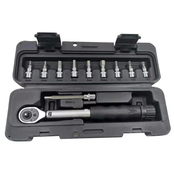 

hand tools 11pcs 1/4 inch drive 2-14nm adjustable torque wrench durable bicycle bike repair spanner tool kit professional set