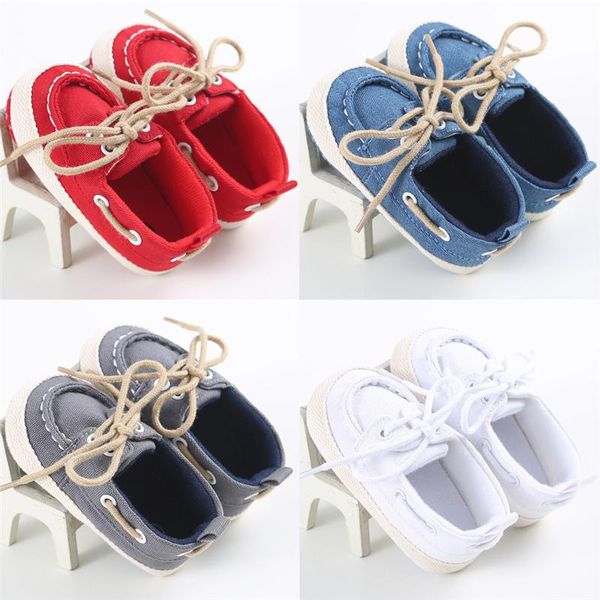 

first walkers baby boys girls shoes non-slip soft sole walking lace up sneakers