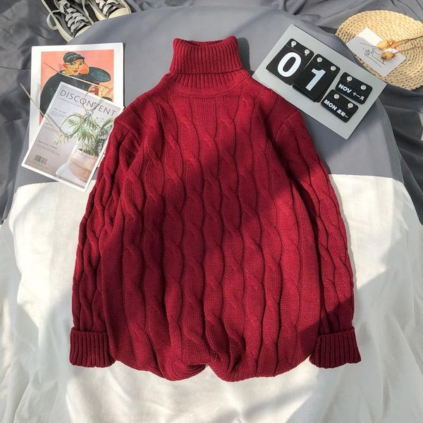 

men's sweaters mens plus size 6xl 7xl sweater for korean fashion trends knit clothes twist pattern jumper autumn turtleneck pullover st, White;black