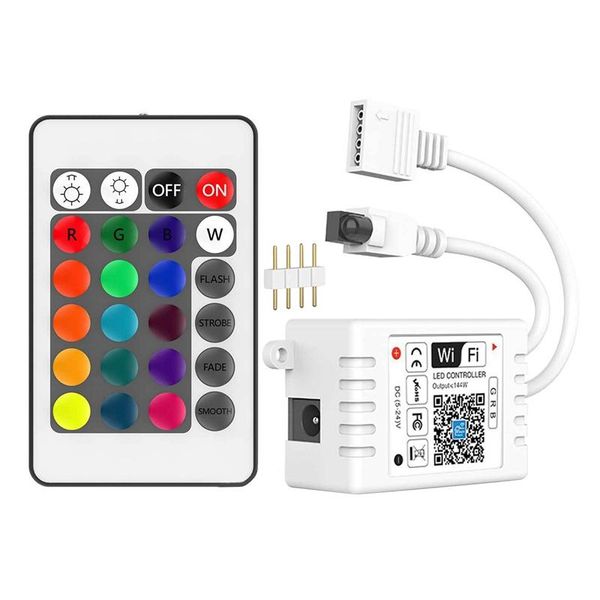 

24-key rgb colorful controller smart wifi led light bar application controllers