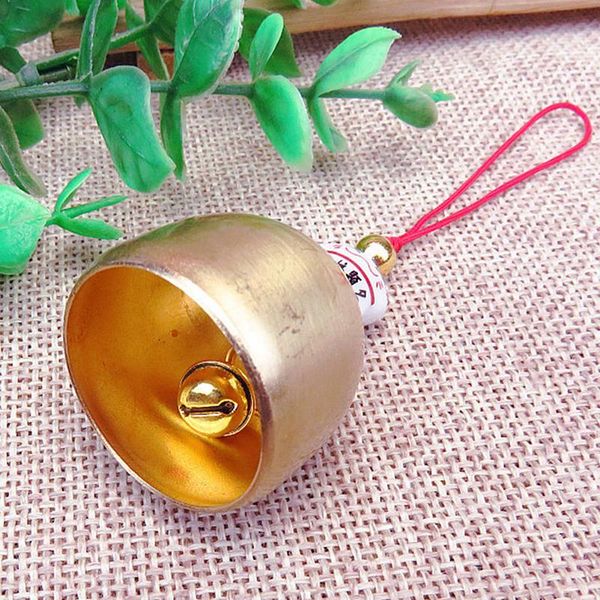 

decorative objects & figurines vintage alloy buddha statue bell blessing feng shui wind chime for good luck fortune crafts home car hanging