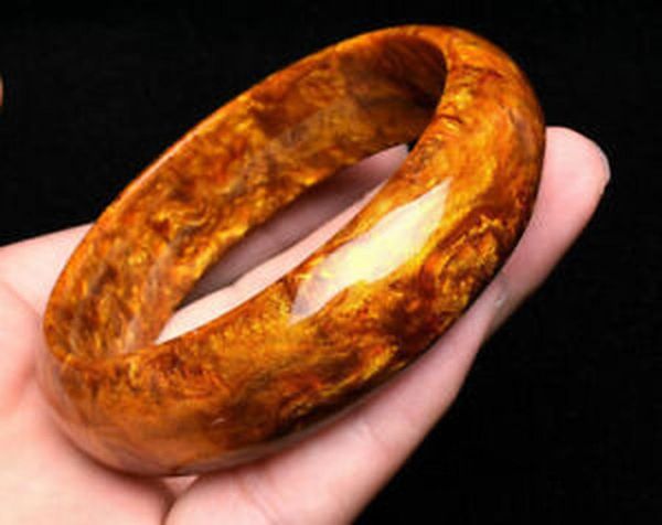 

bangle genuine golden black coral sea willow bracelet inner diameter 58-60mm