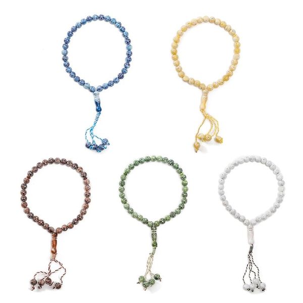 

pendant necklaces 0.39" resin tasbih 33 beads islam prayer namaz misbaha multiple colors, Silver