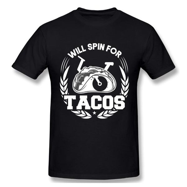 

men's t-shirts will spin for tacos funny workout gym fitness,funny tshirt man t shirt shirts cotton summer tshirts short sleeves tees, White;black