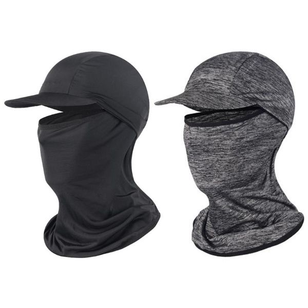 

cycling caps & masks cap sunscreen scarf fishing brim hat uv-resistant elastic viscose fiber fashion breathable waterproof hiking sunshade, Black