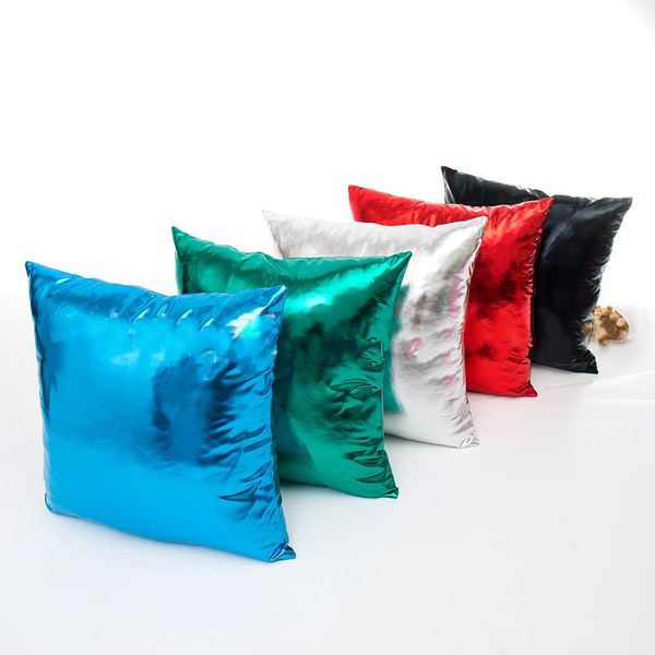 

cushion/decorative pillow 2021 solid shiny cover decorative shining cushion covers for party sofa home decor sparkling pillowcase 45x45cm