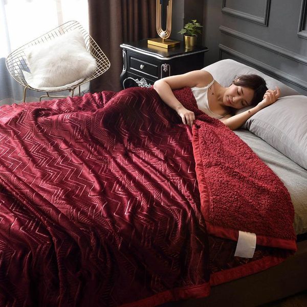 

blankets embossed coral fleece blanket kids baby comforter winter bedsheet born sleeping cover plaid