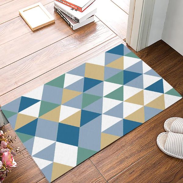

carpets triangle nordic style simple welcome doormat kitchen bathroom non-slip rugs living room bedroom modern home decoration carpet