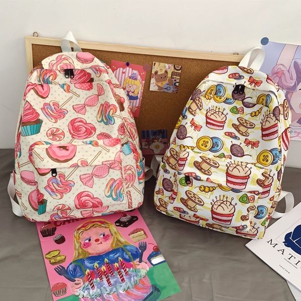 

backpack korean cartoon of women knapsack sweet cake impression school bag great-skill dwaterproof water girl travel 6rzt