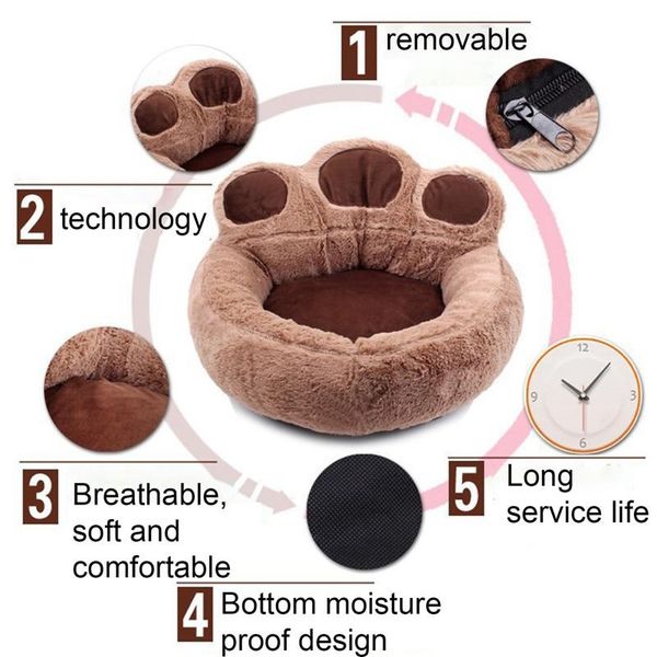 

kennels & pens cartoon bear pet dog cat bed kennel litter puppy mat soft and warm