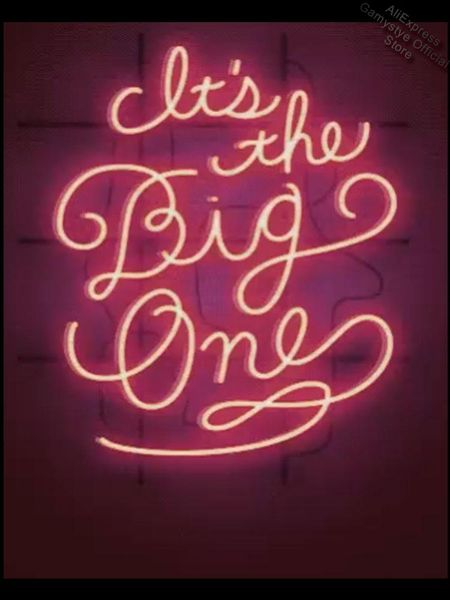 

other lighting bulbs & tubes neon sign for it's the big one real glass tube commercial club lamp resterant light signs home windows gar