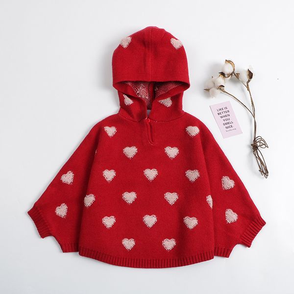 

new arrivel autumn girls cloak sweater spring knitted coat for girls pink and red children hooded clothes for 0-5 years old, Camo