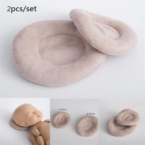 

caps & hats born pography props pillow baby posing cushion for shoot 2pcs/set, Yellow