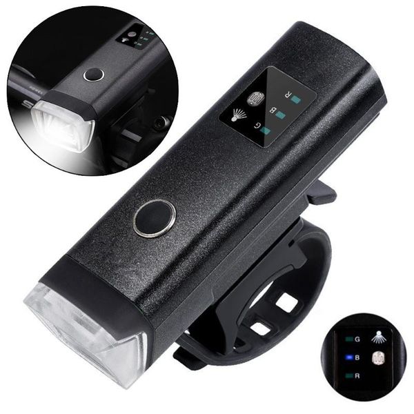 

bike lights usb rechargeable led light waterproof mtb bicycle front headlight 4 modes cycling safety warning night lamp accessories