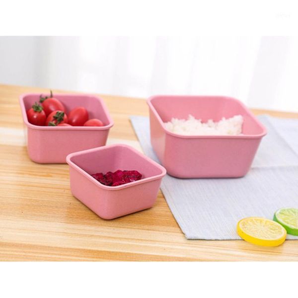 

storage bottles & jars 3-in-1 preservation box with lids wheat straw environmental protection sealed for home )