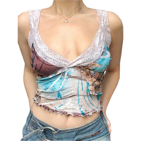 

women color block camisole, adults sleeveless v-neck flower/ print pattern crop skirts, Black