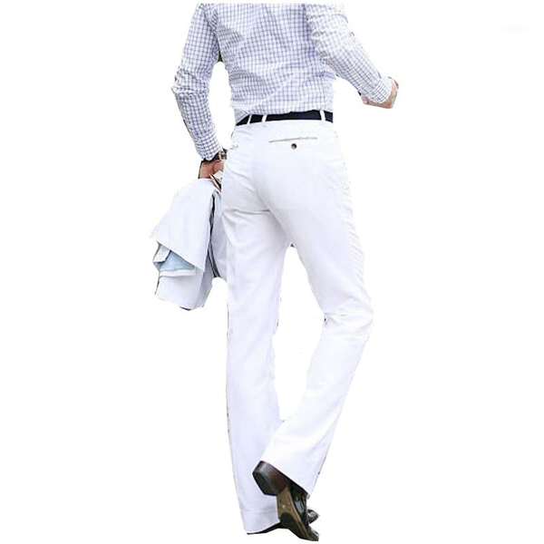 

men's jeans products for 2021 flared pants formal white size 37, Blue
