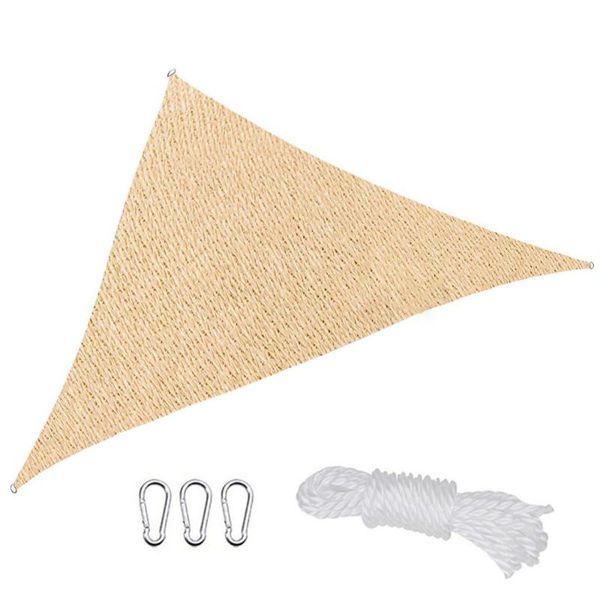

shade 3.6Ã3.6Ã3.6m hdpe sun sail large sunscreen sails uv protection for outdoor garden patio beige