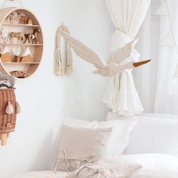 

baby bed hanging decor cartoon cotton swan doll nordic home wall decoration pendant children's room decorative objects & figurines