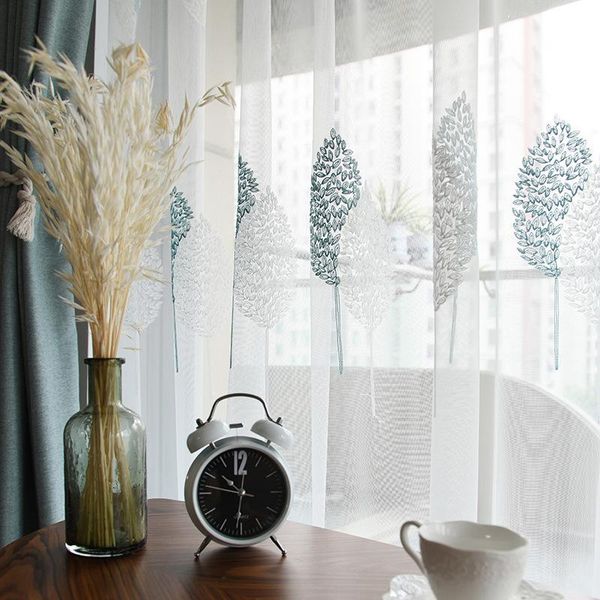 

window screen transparent people curtain nordic simple bay shade white living room & drapes