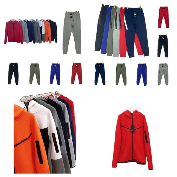 

New Men's Designer Tech FleeceG Highest Version Sports Pants set Fashion Street Wear jogging brand space cotton running Panda, Black