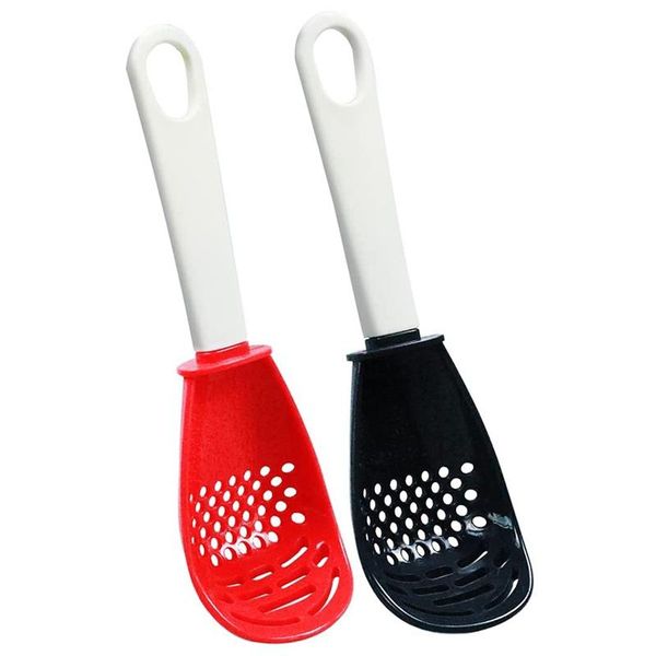 

spoons multifunctional cooking spoon, skimmer scoop colander strainer grater masher, non-stick,heat-resistant, for