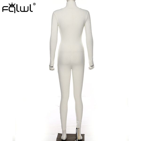 

2011fqlwl streetwear white black knitted bodycon jumpsuit women overalls 2021 long sleeve skinny rompers womens jumpsuit female, Black;white