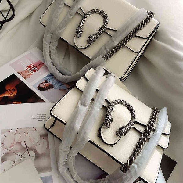 

all-match fashion womens chain bag white dionysian cross-body european and american retro backpack wave limited ck menger izbz