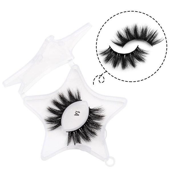 

false eyelashes 3d mink lashes natural volume star shape makeup extension