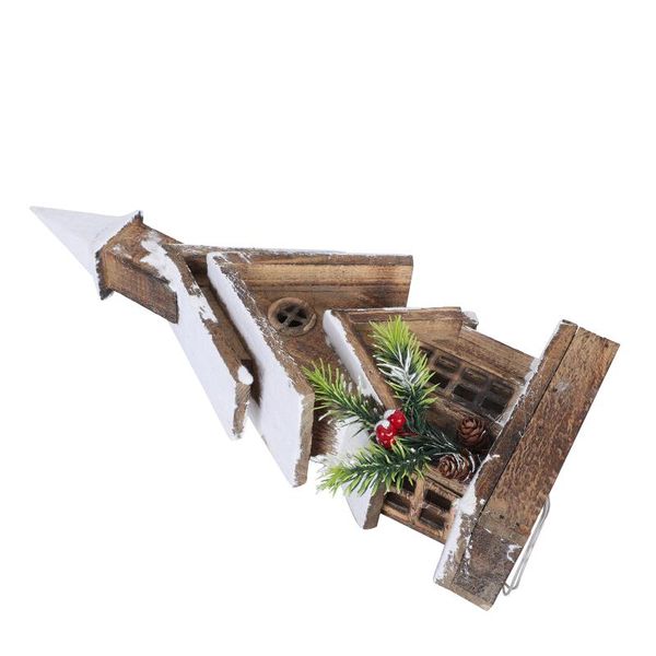 

christmas decorations 1pc style luminous house festival wood scene adornment