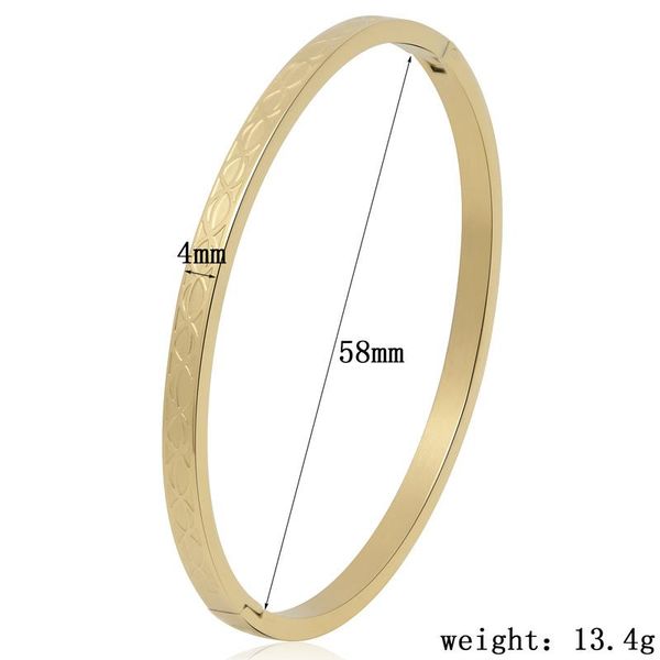

b-450- fashion stainless steel jewelry curve graph bangle for woman child bracelet party gift wholesale, Black
