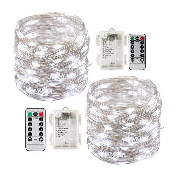 

pcs led outdoor lamp string lights 100 leds fairy holiday christmas party garland garden waterproof decor strings