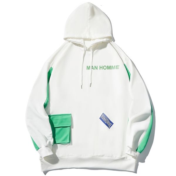 

men's hoodies & sweatshirts harajuku streetwear men with pockets pullovers homme mens hip hop hooded outwear lpj4, Black