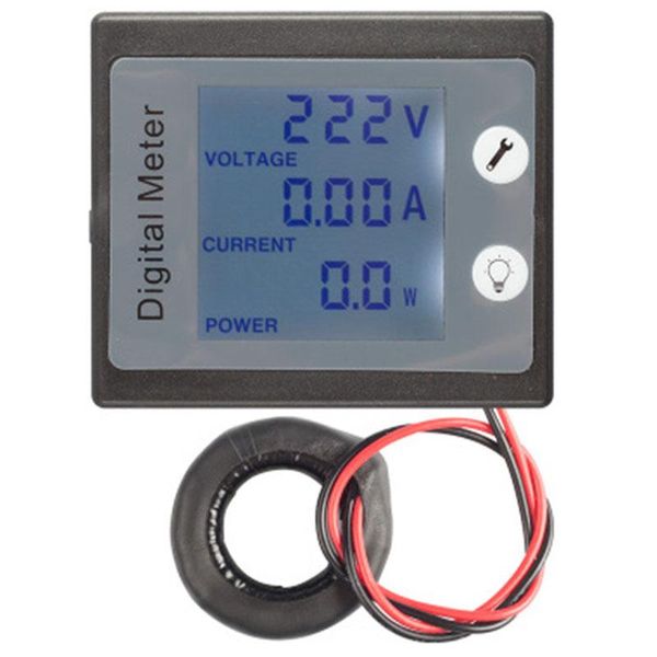 

multimeters ac single phase digital panel voltmeter ammeter 220v 100a voltage current energy electricity kwh meter pzem-0 11 with ct coil
