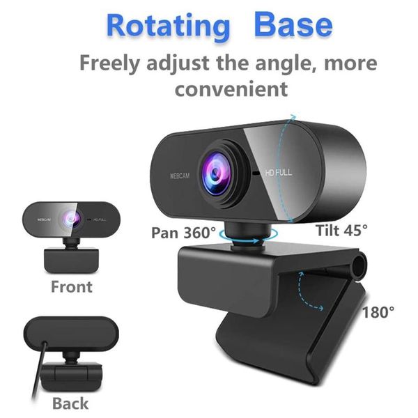 

webcams 1080p hd webcam with microphone desk/ lapauto light correction for zoom meeting web camera