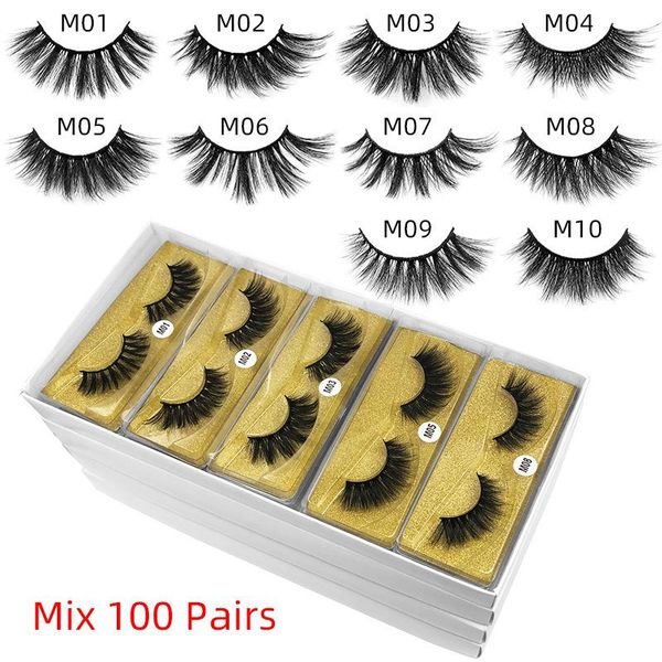 

eyelashes wholesale 3d mink lashes natural false long set faux cils bulk makeup