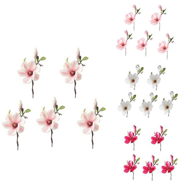 

wedding decoration silk flowers orchid nolia artificial for home decorative & wreaths