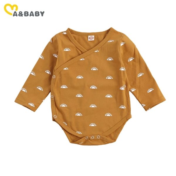 

0-12m spring autumn born infant baby girls boys romper long sleeve jumpsuit cute soft clothing 210515, Blue