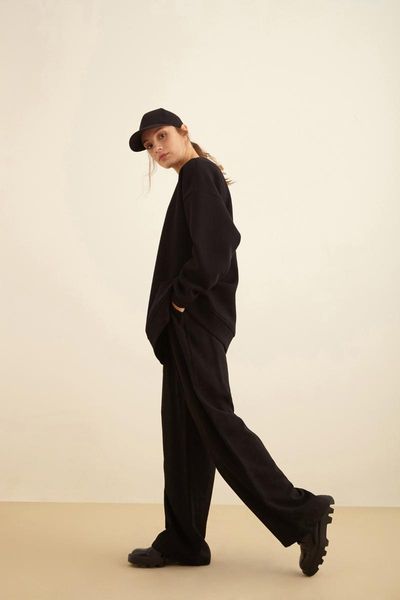 

women sweatshirt clothing 2021 winter fashion all seasons style daily wear long sleeve casual women's hoodies & sweatshirts, Black