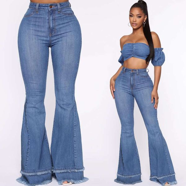 

2020 casual ruffle black flared slim women's pants