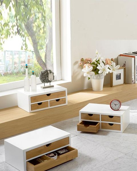 

storage drawers bamboo office desk drawer organizers